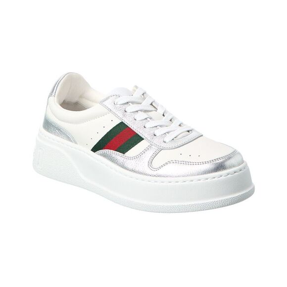 Gucci Shoes - Gucci Chunky Leather Sneaker, White